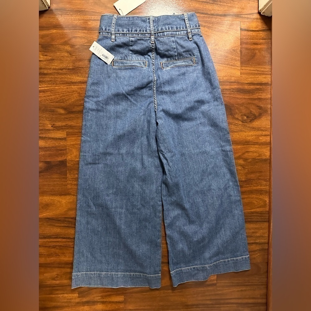 💙 Joie Marylu High Rise Wide Leg Cropped Jeans Size 2 NWT • Ankle Denim - Picture 3 of 3